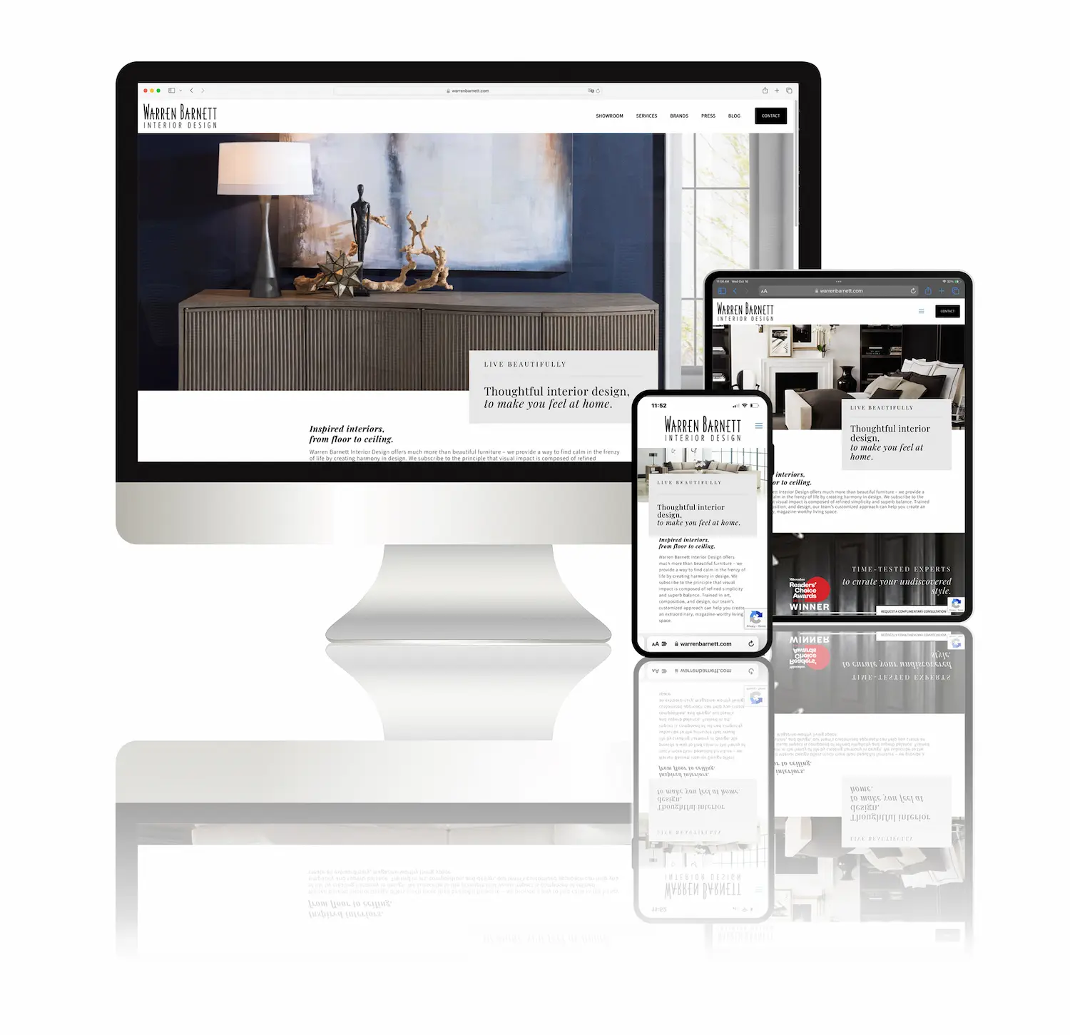 homepage of warren Barnett
