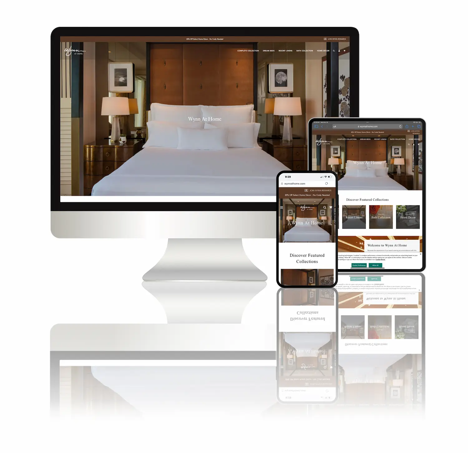 homepage of wynn at home