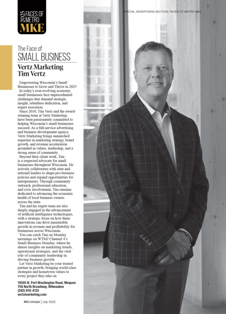 Tim Vertz - Face of Small Business Award 2025